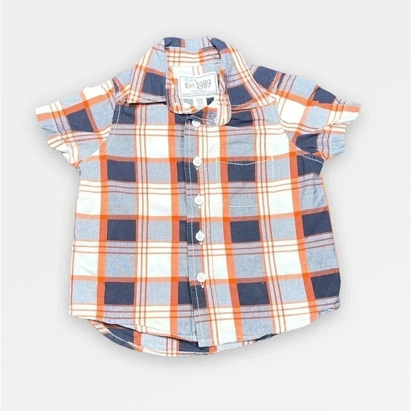 Boys Plaid Short Sleeve Dress  Shirt - 2 Toddler - Picture 1 of 6